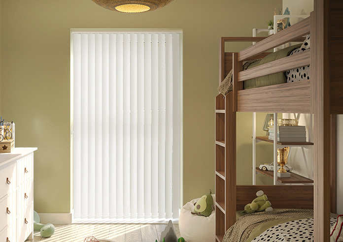Shimmer (Blackout), Crystal White - Vertical Blind - Image 3